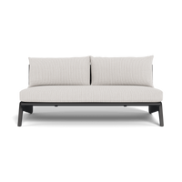 MLB Aluminum 2 Seat Armless Sofa