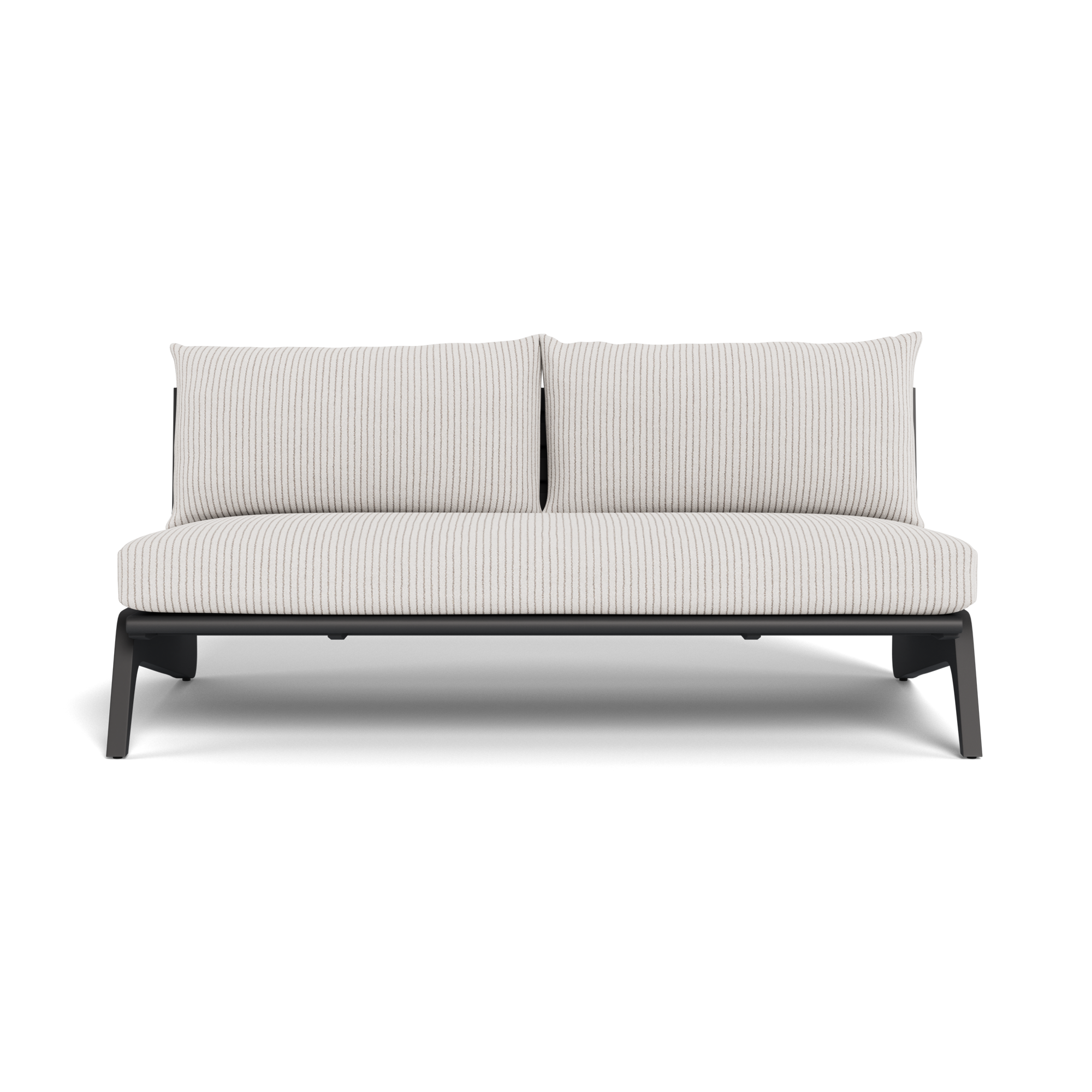 MLB Aluminum 2 Seat Armless Sofa