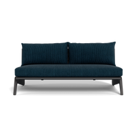 MLB Aluminum 2 Seat Armless Sofa