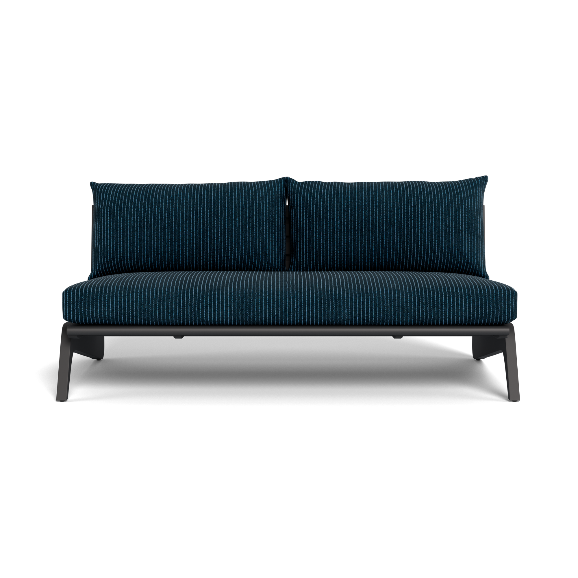 MLB Aluminum 2 Seat Armless Sofa