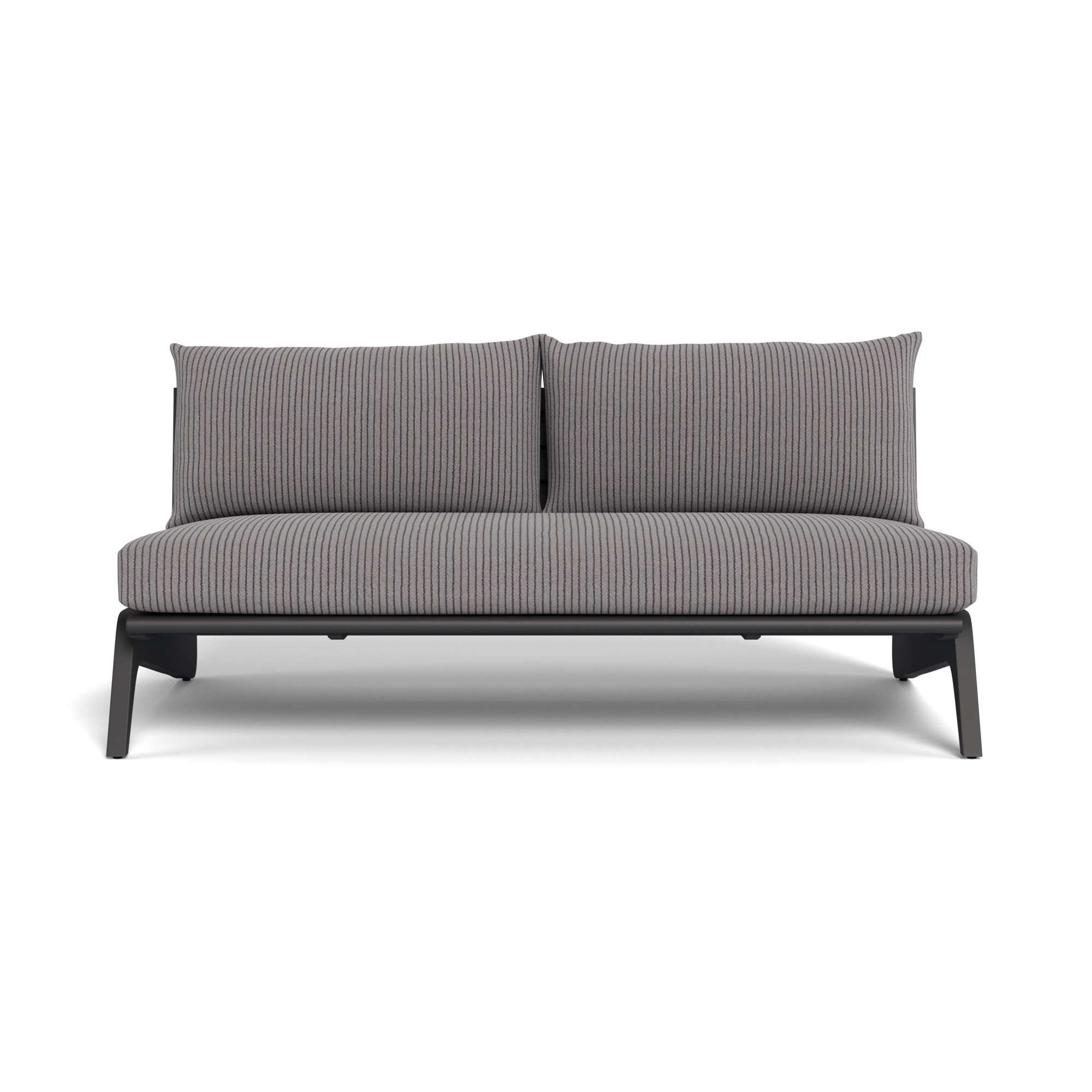 MLB Aluminum 2 Seat Armless Sofa