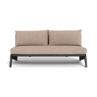 MLB Aluminum 2 Seat Armless Sofa
