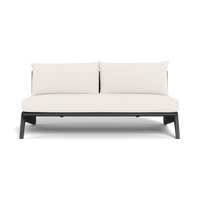 MLB Aluminum 2 Seat Armless Sofa