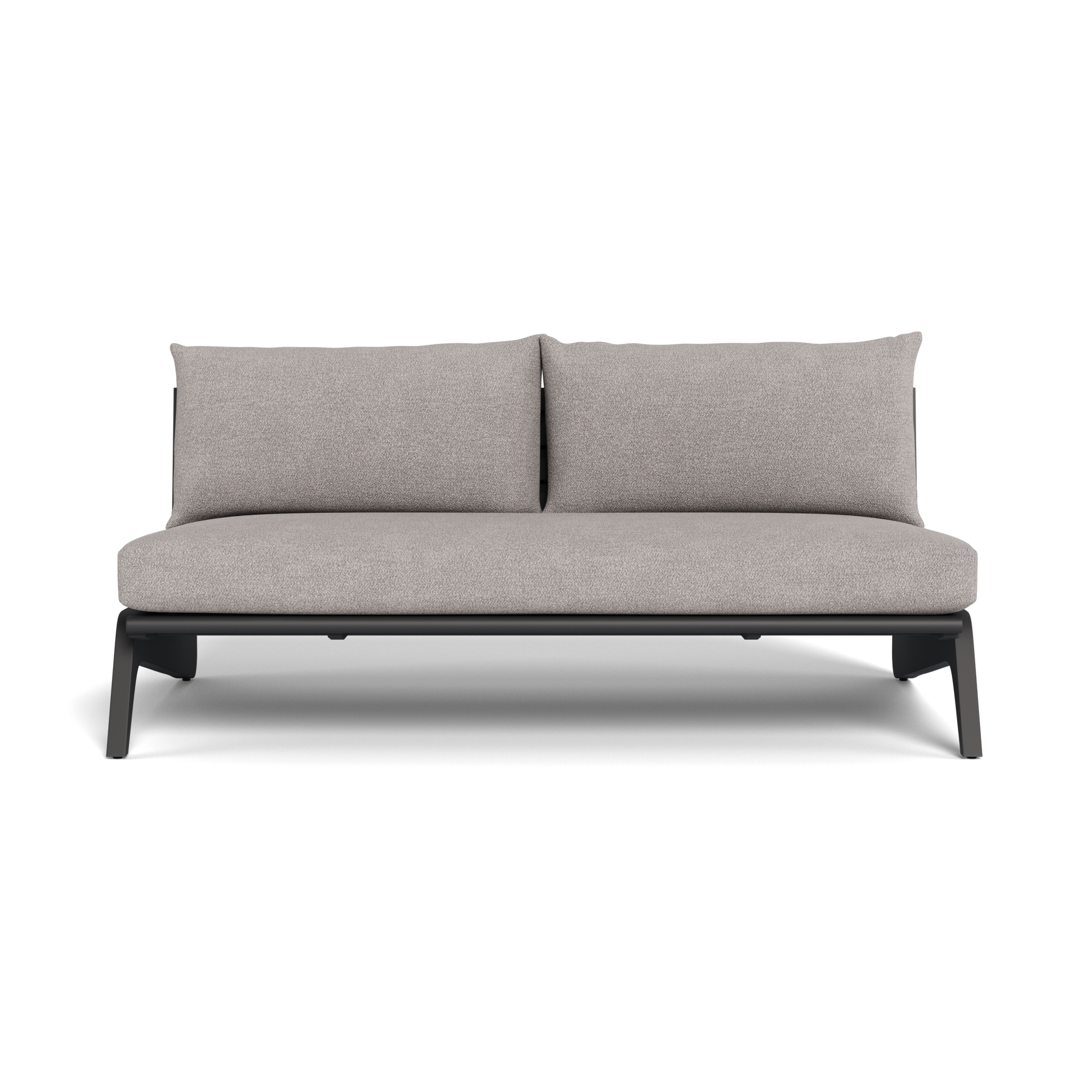 MLB Aluminum 2 Seat Armless Sofa