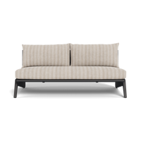 MLB Aluminum 2 Seat Armless Sofa