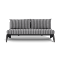 MLB Aluminum 2 Seat Armless Sofa