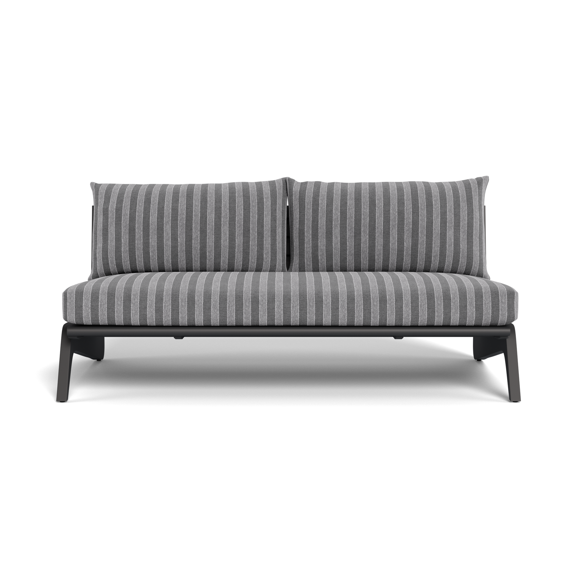 MLB Aluminum 2 Seat Armless Sofa