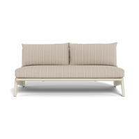 MLB Aluminum 2 Seat Armless Sofa