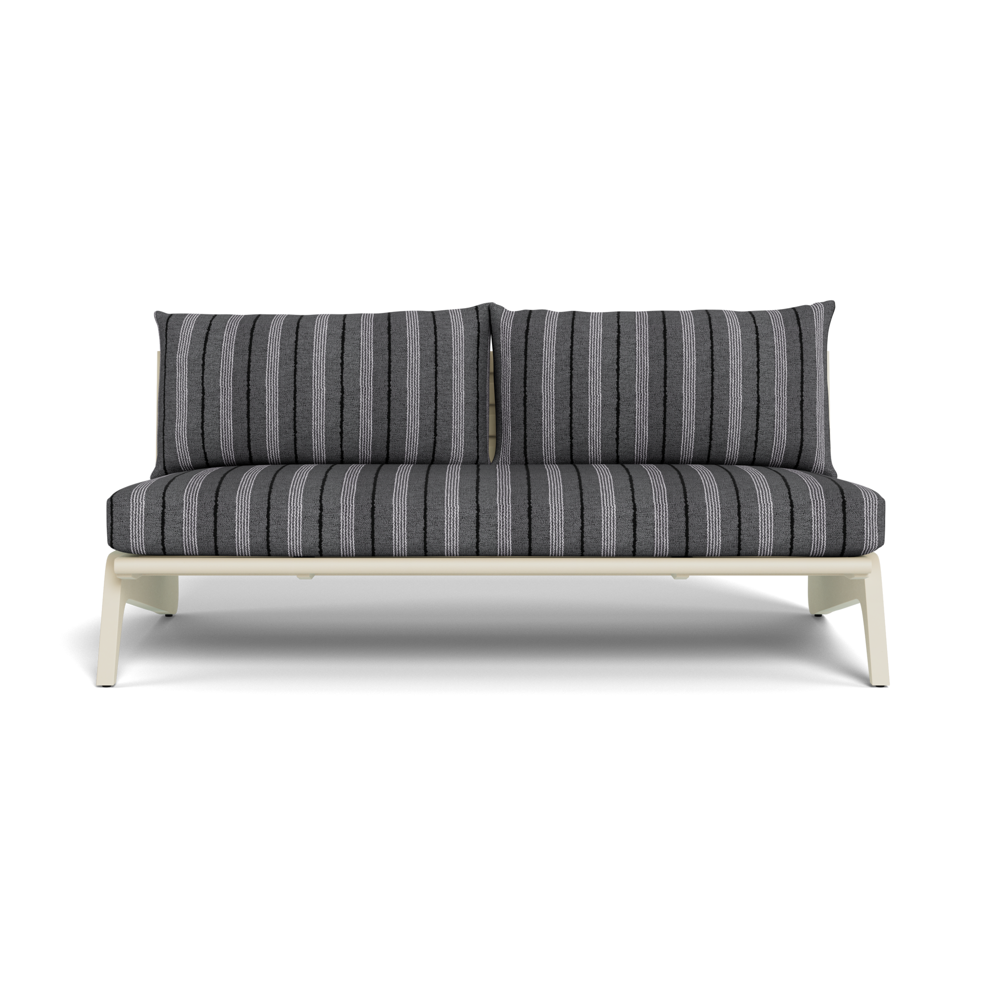 MLB Aluminum 2 Seat Armless Sofa