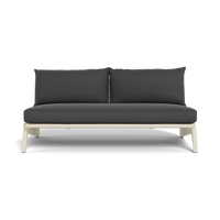 MLB Aluminum 2 Seat Armless Sofa