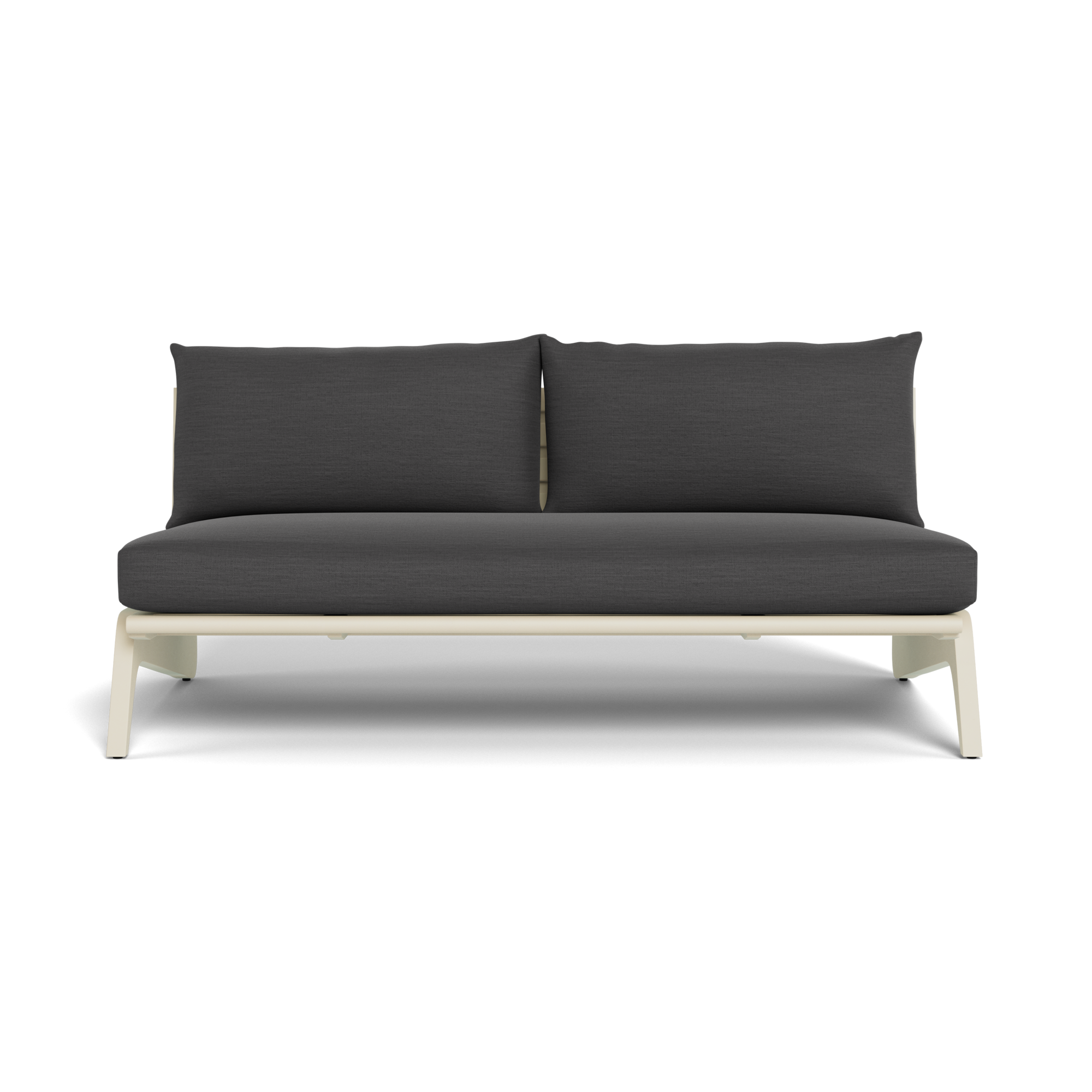 MLB Aluminum 2 Seat Armless Sofa
