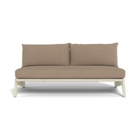 MLB Aluminum 2 Seat Armless Sofa