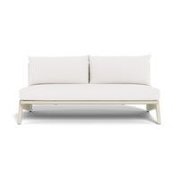 MLB Aluminum 2 Seat Armless Sofa