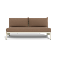 MLB Aluminum 2 Seat Armless Sofa