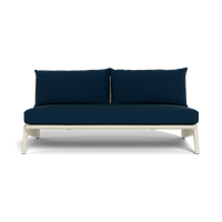 MLB Aluminum 2 Seat Armless Sofa