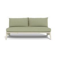 MLB Aluminum 2 Seat Armless Sofa