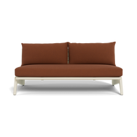 MLB Aluminum 2 Seat Armless Sofa