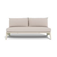 MLB Aluminum 2 Seat Armless Sofa