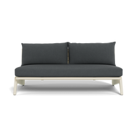 MLB Aluminum 2 Seat Armless Sofa