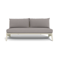MLB Aluminum 2 Seat Armless Sofa