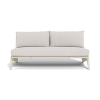 MLB Aluminum 2 Seat Armless Sofa