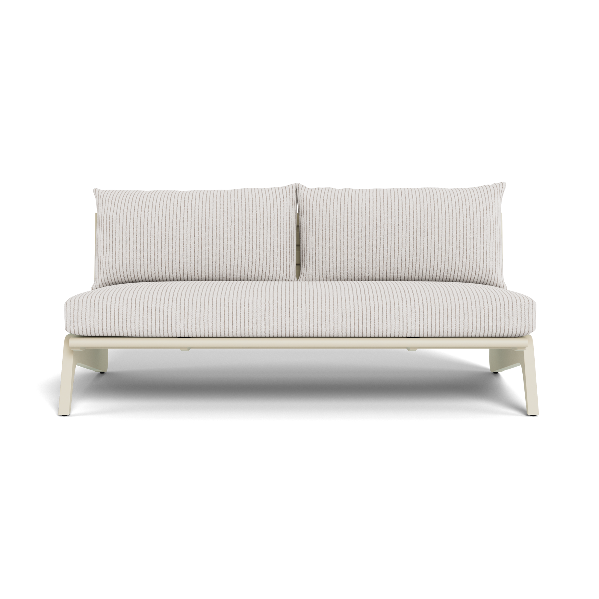 MLB Aluminum 2 Seat Armless Sofa