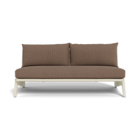 MLB Aluminum 2 Seat Armless Sofa