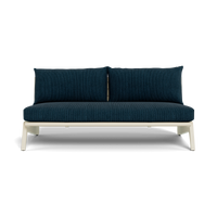 MLB Aluminum 2 Seat Armless Sofa