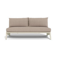 MLB Aluminum 2 Seat Armless Sofa