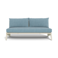 MLB Aluminum 2 Seat Armless Sofa