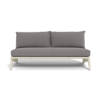 MLB Aluminum 2 Seat Armless Sofa