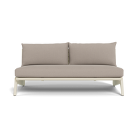 MLB Aluminum 2 Seat Armless Sofa