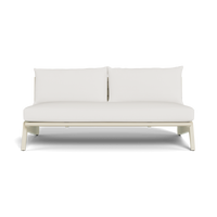 MLB Aluminum 2 Seat Armless Sofa