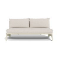 MLB Aluminum 2 Seat Armless Sofa