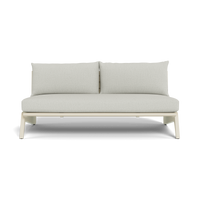 MLB Aluminum 2 Seat Armless Sofa