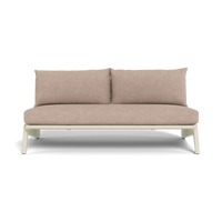 MLB Aluminum 2 Seat Armless Sofa