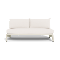 MLB Aluminum 2 Seat Armless Sofa