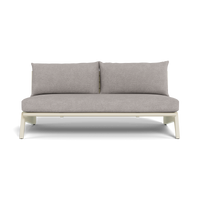 MLB Aluminum 2 Seat Armless Sofa