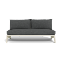 MLB Aluminum 2 Seat Armless Sofa