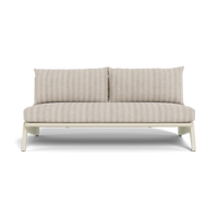 MLB Aluminum 2 Seat Armless Sofa