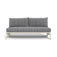 MLB Aluminum 2 Seat Armless Sofa