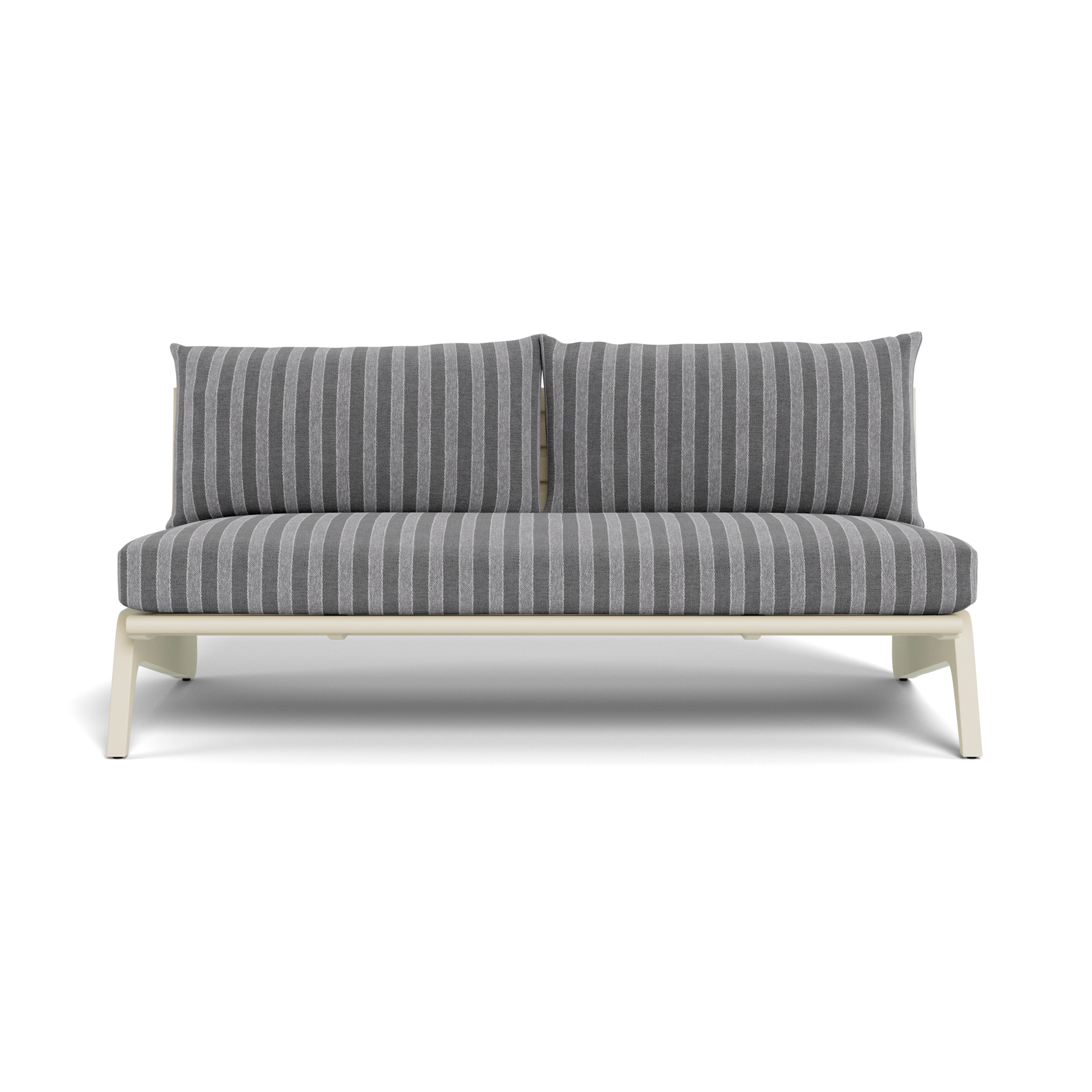 MLB Aluminum 2 Seat Armless Sofa