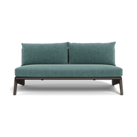MLB Aluminum 2 Seat Armless Sofa
