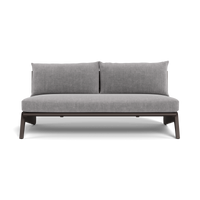 MLB Aluminum 2 Seat Armless Sofa