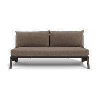 MLB Aluminum 2 Seat Armless Sofa