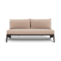 MLB Aluminum 2 Seat Armless Sofa