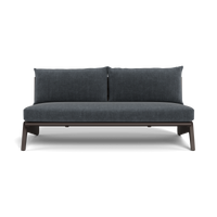MLB Aluminum 2 Seat Armless Sofa
