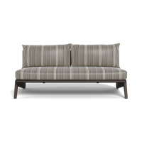 MLB Aluminum 2 Seat Armless Sofa