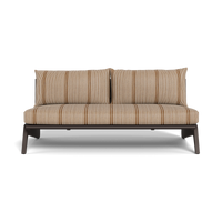 MLB Aluminum 2 Seat Armless Sofa