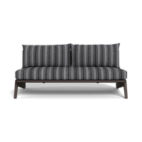 MLB Aluminum 2 Seat Armless Sofa
